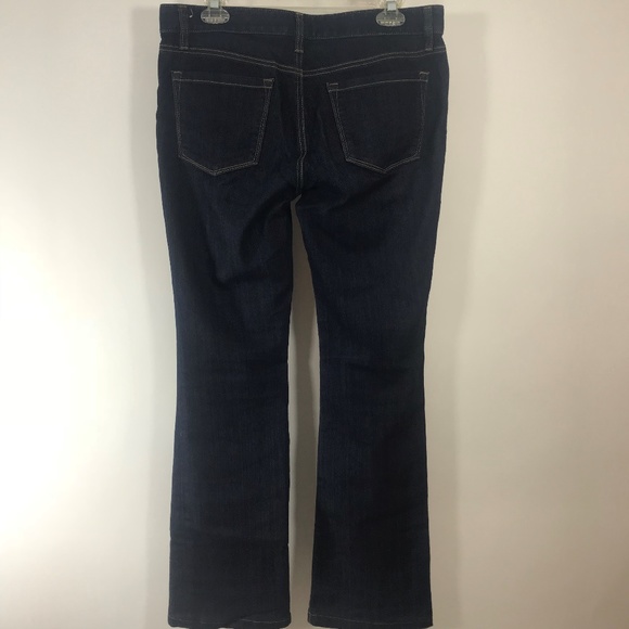 Ann Taylor Loft Original Bootcut Dark Jeans 6 - Picture 3 of 7